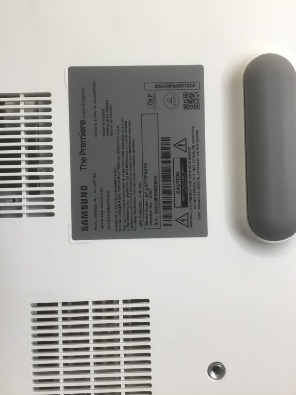Photo 1 of DAMAGED the Premiere 4K UHD Single Laser Wireless Smart Ultra Short Throw Projector with High Dynamic Range