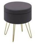 Photo 1 of (lid does not sit even)
ibuyke storage stool grey round