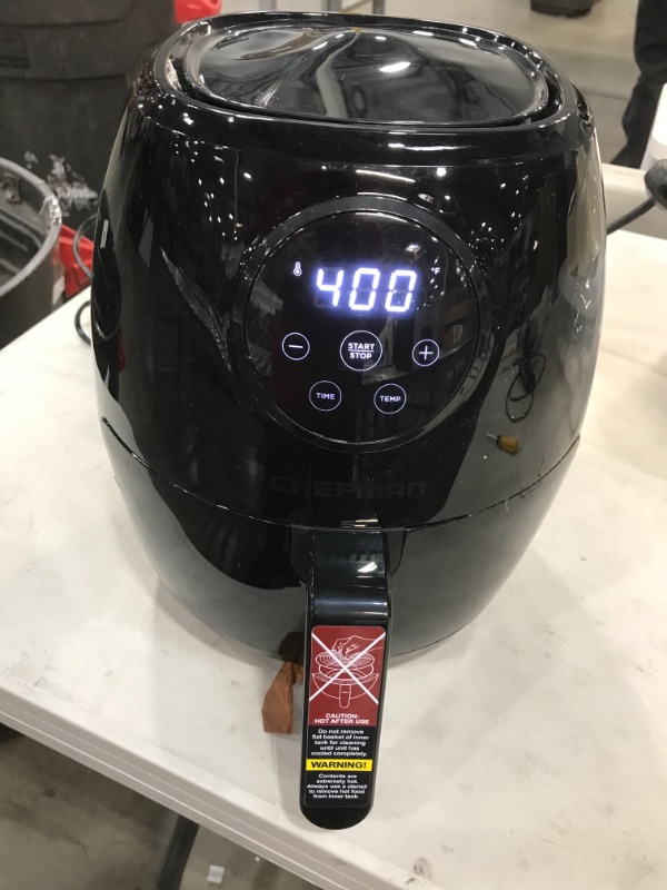 Photo 2 of CHEFMAN Small Air Fryer Healthy Cooking, 3.7 Qt