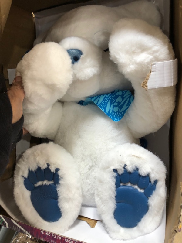 Photo 2 of FurReal Polar Bear Cub Interactive Plush Toy, Ages 4 and up