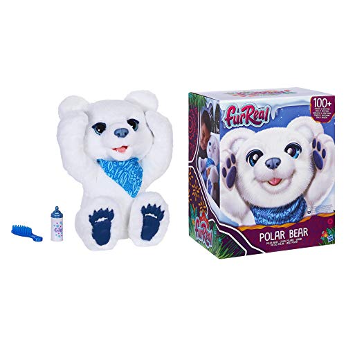 Photo 1 of FurReal Polar Bear Cub Interactive Plush Toy, Ages 4 and up