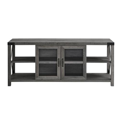 Photo 1 of (parts only item) Chandra Small Space Collection TV Stand, One Size , Gray(used)