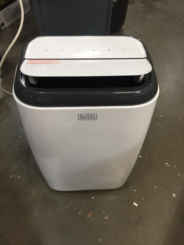 Photo 1 of BLACK+DECKER BPP08HWTB Portable Air Conditioner with Heat and Remote Control, 8,000 BTU SACC/CEC (12,000 BTU ASHRAE), Cools Up to 350 Square Feet, White
