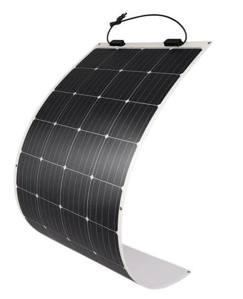 Photo 1 of 175-Watt 12-Volt Extremely Flexible Ultra-Thin and Light Weight Monocrystalline Solar Panel for RVs and Boats
