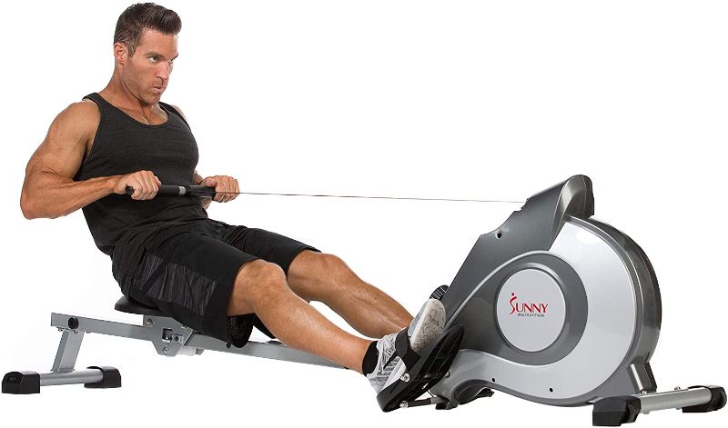 Photo 1 of Sunny Health & Fitness Magnetic Rowing Machine Rower with LCD Monitor
