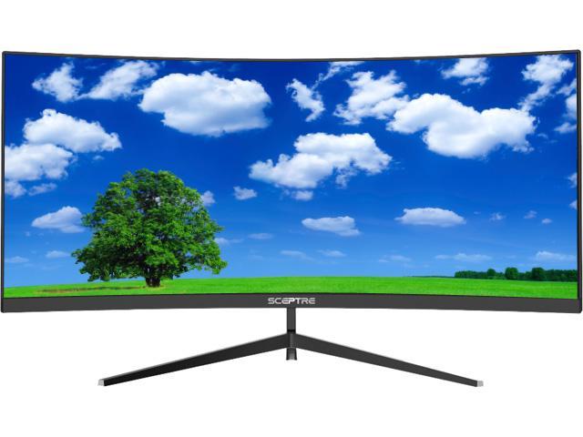 Photo 1 of Sceptre 30-inch Curved Gaming Monitor 21:9 2560x1080p Ultrawide Ultra Slim HDMI DisplayPort up to 200Hz AMD FreeSync FPS-RTS Build-in Speakers, Metal
