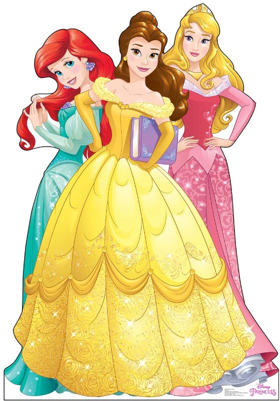 Photo 1 of Advanced Graphics Ariel, Belle & Aurora Life Size Cardboard Cutout Standup - Disney Princess Friendship Adventures
