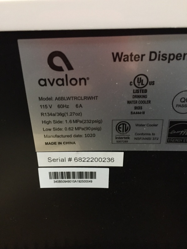 Photo 3 of *COSMETIC DAMAGE* 
Avalon Touchless Countertop Bottleless Water Cooler Water Dispenser - Hot & Cold Water- White.