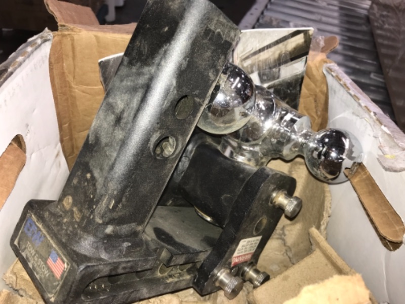 Photo 1 of B&W Trailer Hitches Tow & Stow - Fits 2" Receiver, Tri-Ball (1-7/8" x 2" x 2-5/16"), 5" Drop, 10,000 GTW - TS10048B
