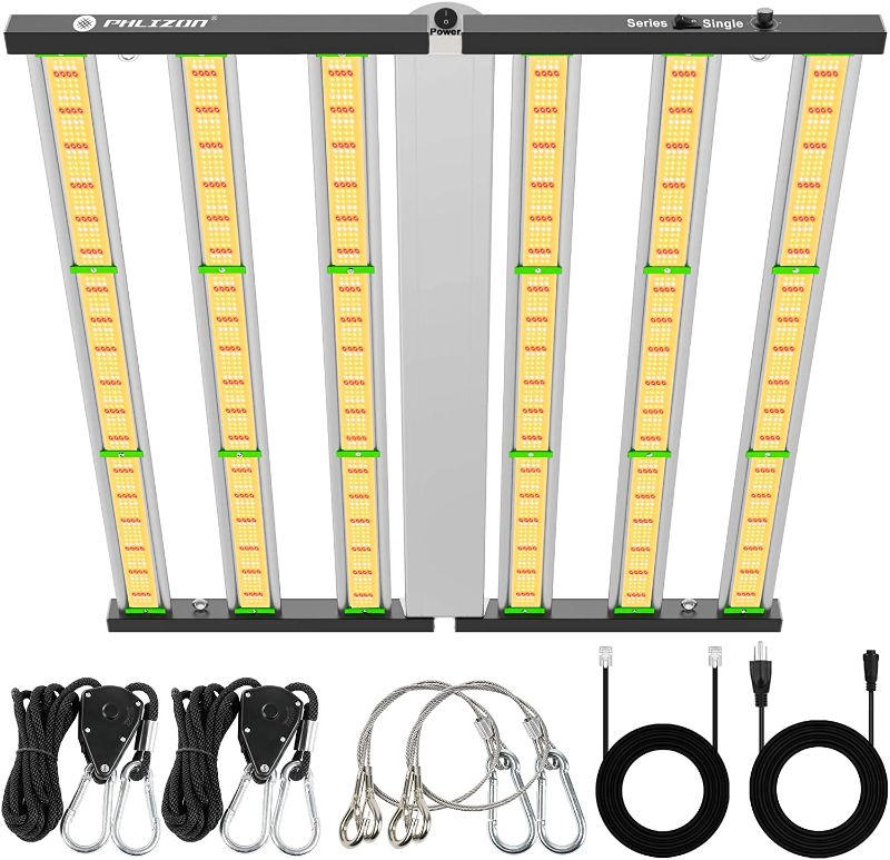 Photo 1 of Phlizon Newest FD6500 Plant Led Grow Light for Indoor Plants 6x6ft Coverage Full Spectrum Grow Light Daisy Chain Dimmable 2.9 µmol/J LEDs Veg and Bloom- Actual Power 650W
