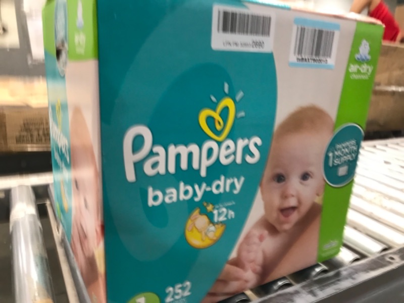 Photo 2 of Pampers Baby-Dry Extra Protection Diapers, Size 1,    252 Count