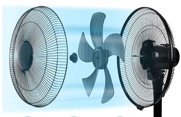 Photo 1 of 18" Cyclone Pedestal Fan,, display picture is not exact item but used for comparison for our product,, product very similar to display picture 