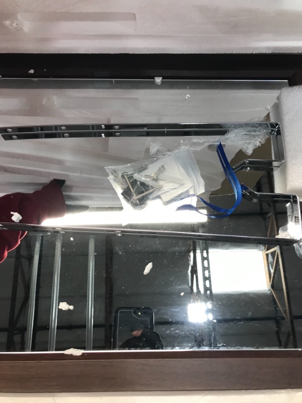 Photo 1 of SONGMICS LED Jewelry Cabinet,, Dark Brown: JJC69K,, 16.2 x 14.4 x 59.6 inches