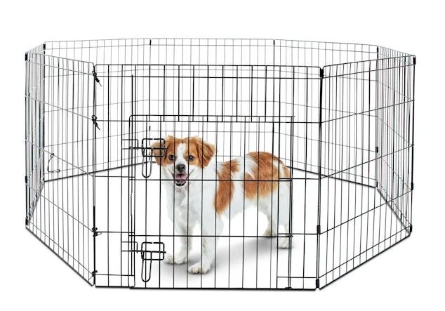 Photo 1 of Black Metal Dog Pen 