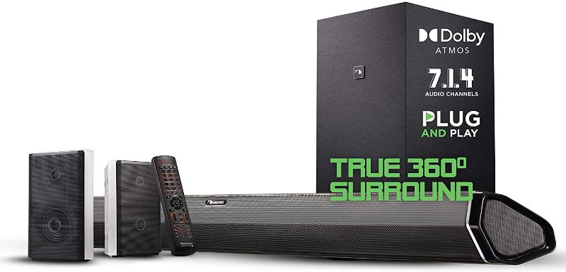 Photo 1 of Nakamichi Shockwafe Pro 7.1.4 Channel 600W Soundbar with 8" Wireless Subwoofer, 2 Rear Surround Speakers. Experience True 360° Cinema Surround with This Plug and Play Home Theater System

//TESTED AND WORKING 