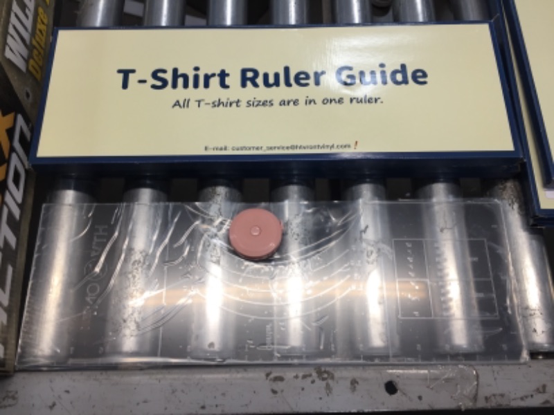 Photo 1 of HTVRONT Tshirt Ruler Guide for Vinyl Alignment - 18"x6"x0.15" Sturdy Acrylic Ruler - for All T-Shirt Sizes
(Pack of 3)