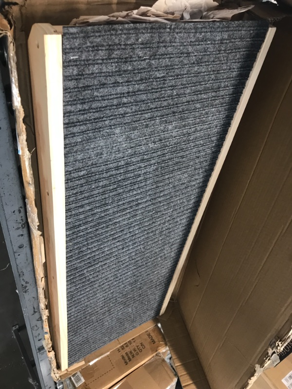 Photo 1 of Adjustable Pet Ramp for All Dogs and Cats - for Couch or Bed with Paw Traction Mat, 40 in Long and Adjustable from 9” to 24” - Non Slip Carpet Surface Height Adjustable Ramp Up to 200 Lbs

