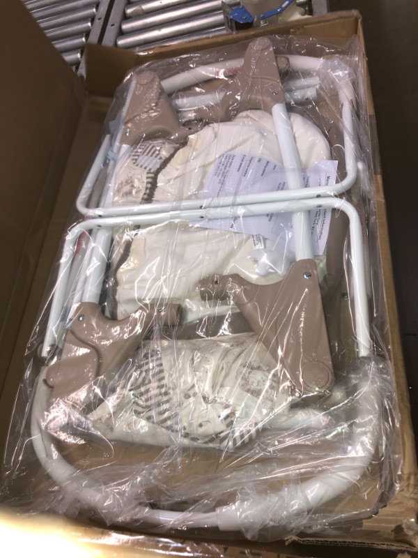 Photo 1 of Delta Children Rocking Bedside Bassinet - Portable Crib with Lights Sounds and Vibrations, Play Time Jungle
