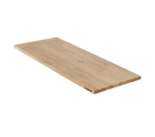 Photo 1 of 56 in. Solid Wood Work Surface for Heavy Duty Welded Steel Garage Storage System
