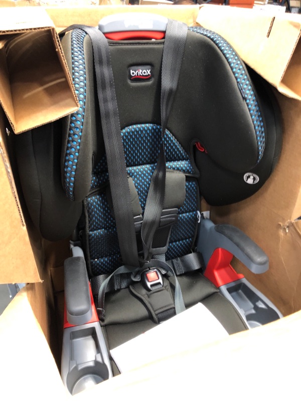 Photo 2 of Britax Grow with You ClickTight Cool Flow Harness-2-Booster Car Seat in Teal
