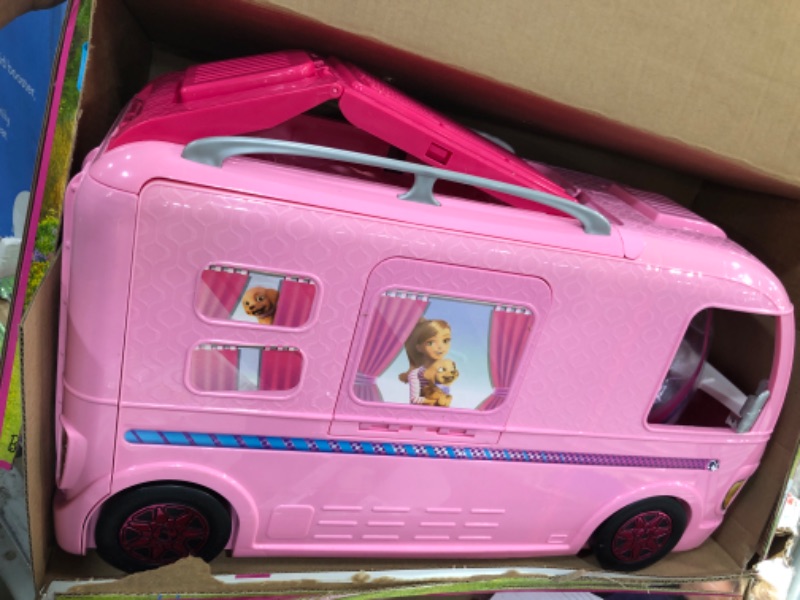 Photo 2 of Barbie Camper Pops Out into Play Set with Pool! [Amazon Exclusive]
