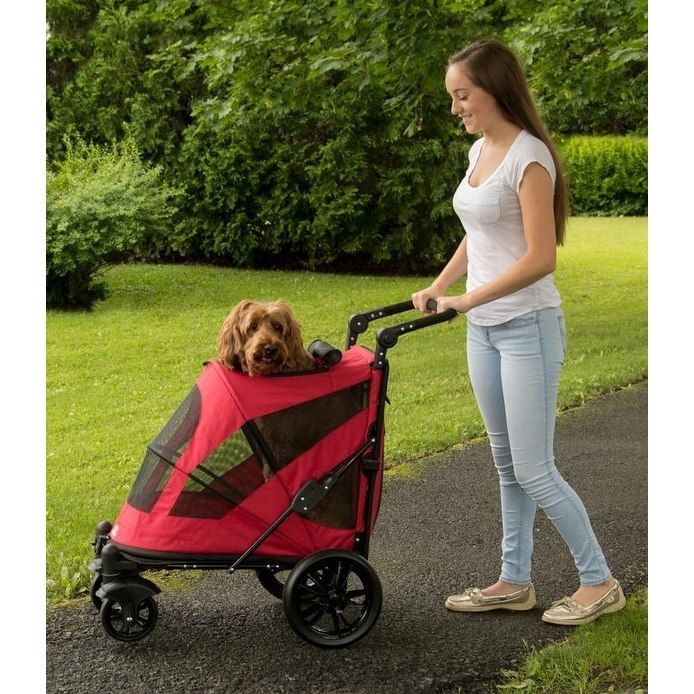 Photo 1 of ***PREVIOUSLY USED***
Pet Gear Excursion No-Zip Dog & Cat Stroller, Candy Red
