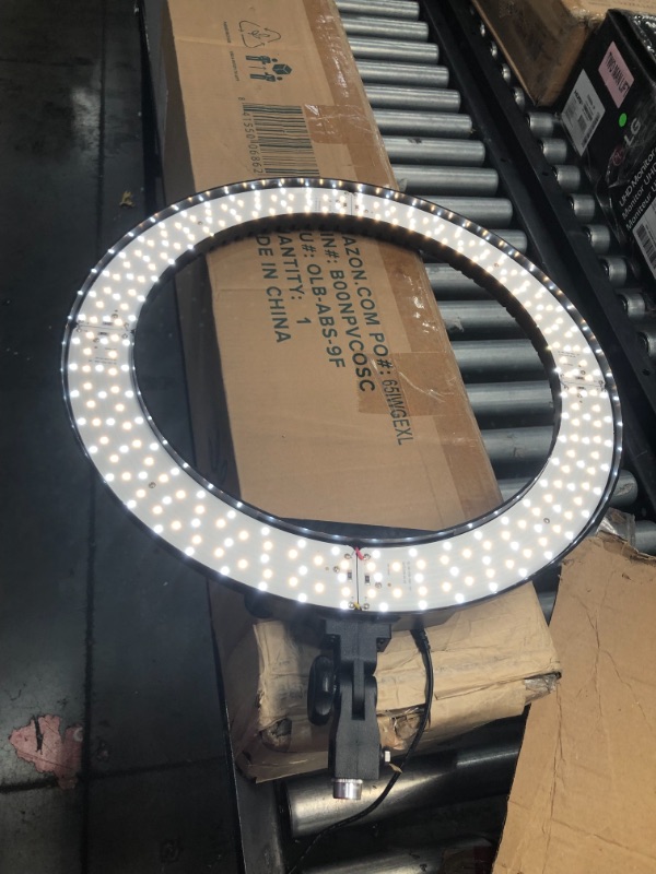 Photo 1 of Emart 10-inch Selfie Ring Light with Adjustable Tripod Stand and Cell Phone Holder for Live Stream