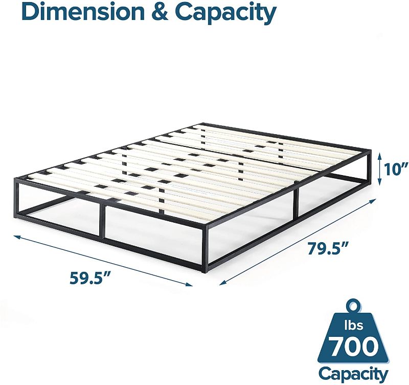 Photo 1 of Zinus Modern Studio 10 inch Platforma Low Profile Bed Frame Mattress Foundation QUEEN