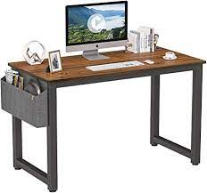 Photo 1 of Cubiker Computer Desk 40" Sturdy Office Desk Modern Simple Style Table for Home Office, Notebook Writing Desk with Extra Strong Legs, Espresso
