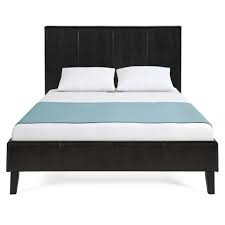 Photo 1 of ***stock photo for reference only***
Modern Queen Size Faux Leather Platform Bed Frame