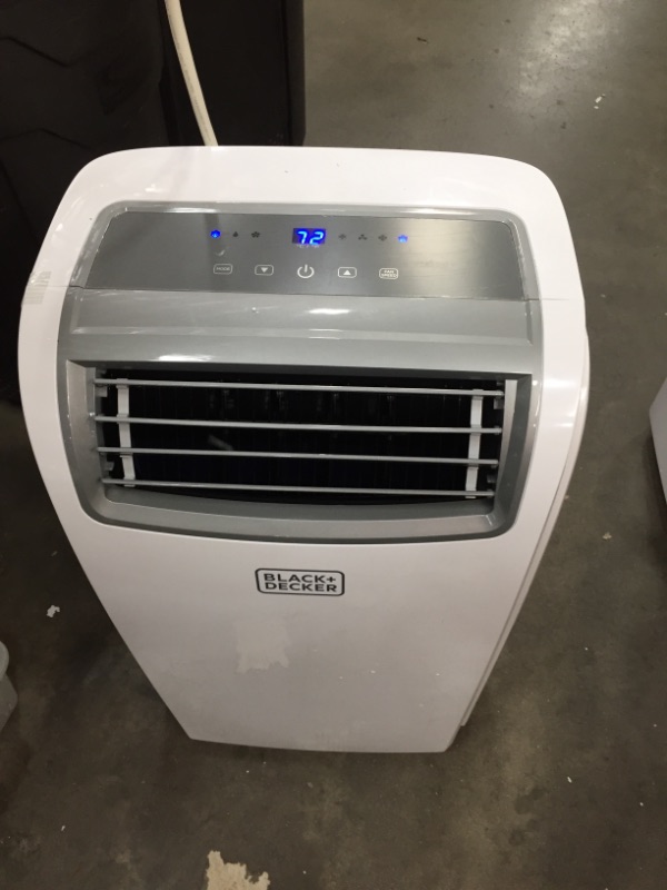 Photo 3 of BLACK+DECKER 8,000 BTU DOE (14,000 BTU ASHRAE) Portable Air Conditioner with Remote Control, White