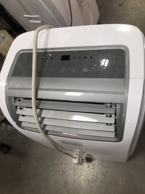 Photo 1 of BLACK+DECKER 8,000 BTU DOE (14,000 BTU ASHRAE) Portable Air Conditioner with Remote Control, White