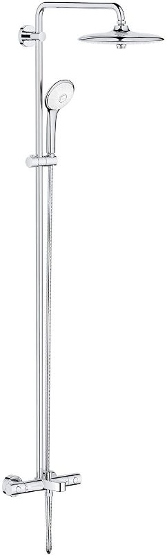 Photo 1 of GROHE 26177002 Euphoria 260 Thermostatic Bath/Shower System, 1.75 gpm, Starlight Chrome
