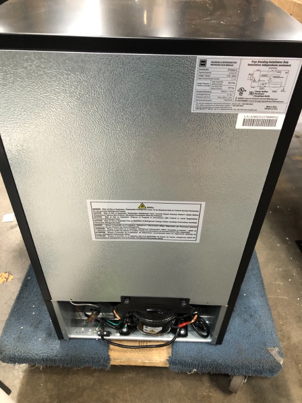 Photo 1 of 3.2 Cubc Foot 2 Door Fridge and Freezer, Stainless Steel