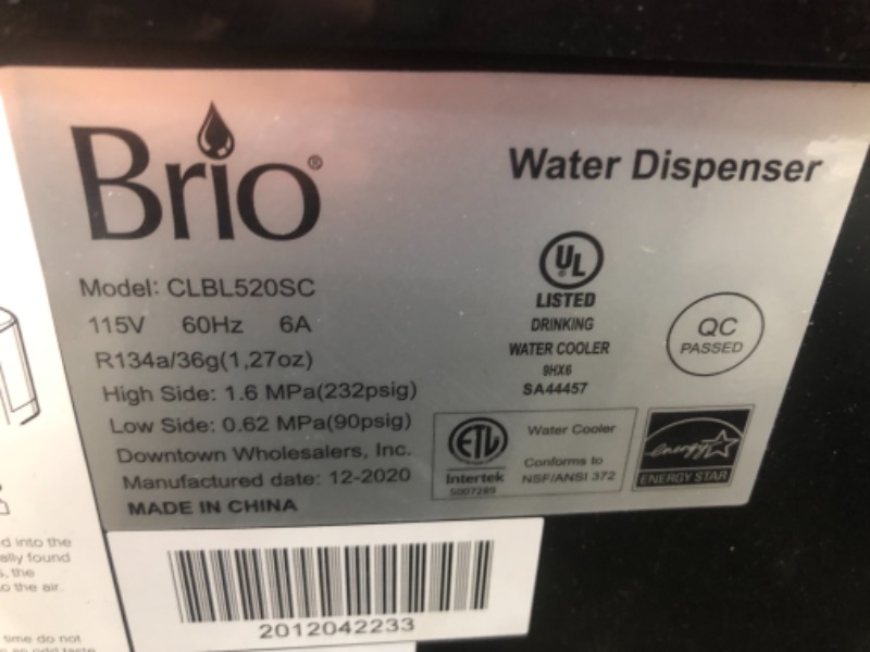 Photo 3 of Brio Self Cleaning Bottom Loading Water Cooler Water Dispenser - Limited Edition