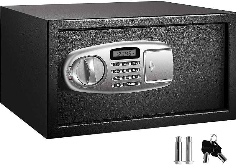 Photo 2 of VEVOR Security Safe Box 1.1 Cubic Feet, Safe Deposit Box Black, Cabinet safes 17x14.5x9