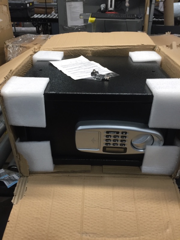 Photo 1 of VEVOR Security Safe Box 1.1 Cubic Feet, Safe Deposit Box Black, Cabinet safes 17x14.5x9