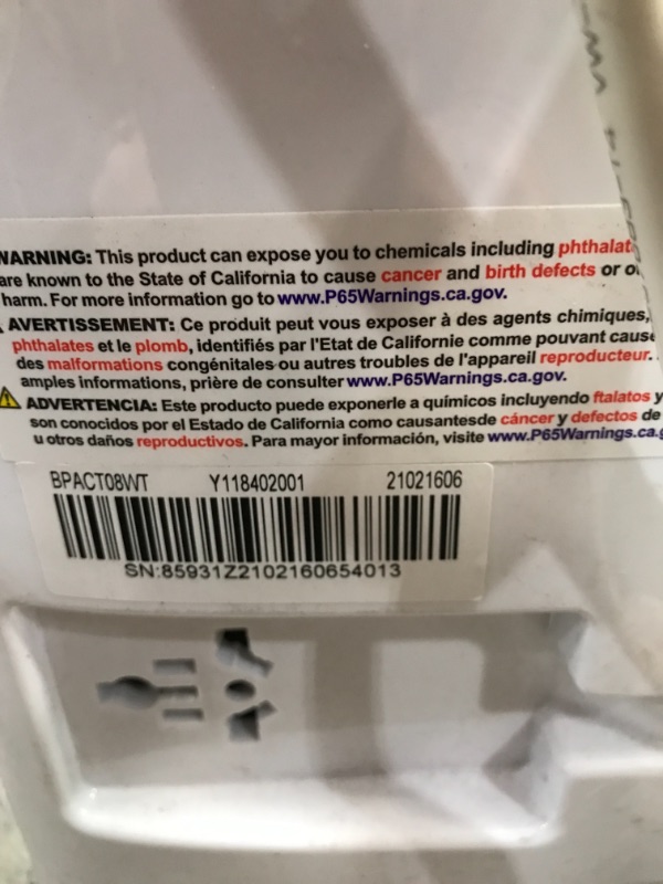 Photo 3 of 
BLACK+DECKER BPACT08WT Portable Air Conditioner with Remote Control, 5,000 BTU DOE (8,000 BTU ASHRAE), Cools Up to 150 Square Feet, White
Color:White
Size:5,000 BTU DOE (8,000 BTU ASHRAE)