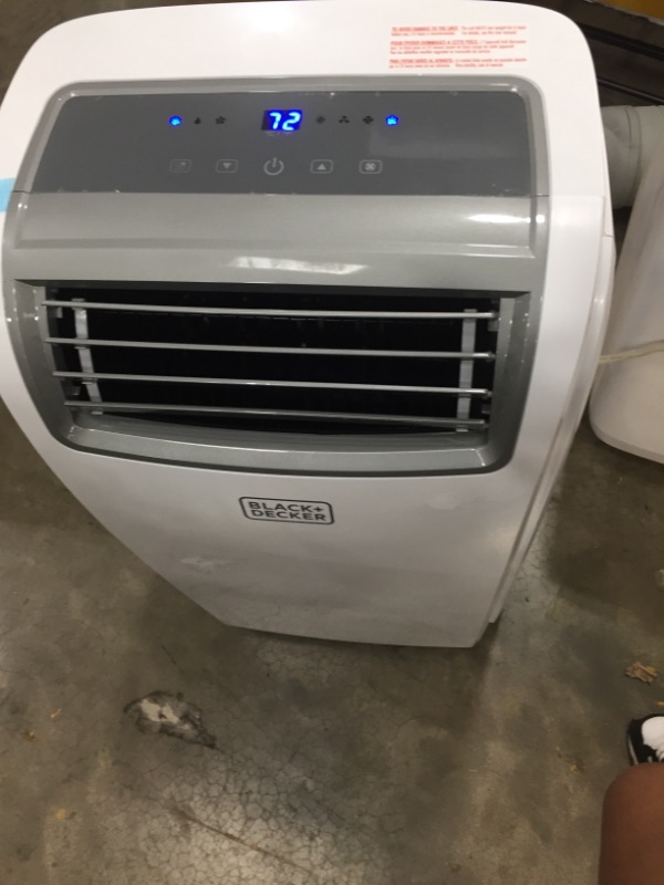 Photo 3 of BLACK+DECKER 8,000 BTU DOE (14,000 BTU ASHRAE) Portable Air Conditioner with Remote Control, White