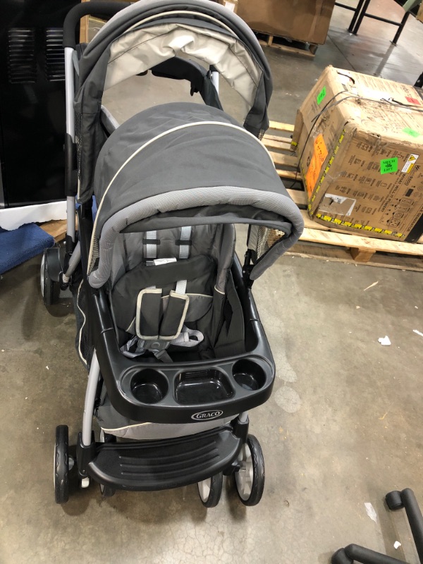 Photo 2 of Graco Ready2Grow LX Stroller | 12 Riding Options | Accepts 2 Graco SnugRide Infant Car Seats, Glacier
