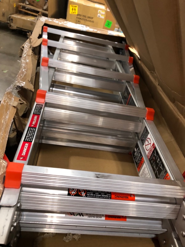 Photo 1 of Little Giant Ladders, Velocity with Wheels, M22, 22 Ft, Multi-Position Ladder, Aluminum, Type 1A, 300 lbs Weight Rating, (15422-001)
