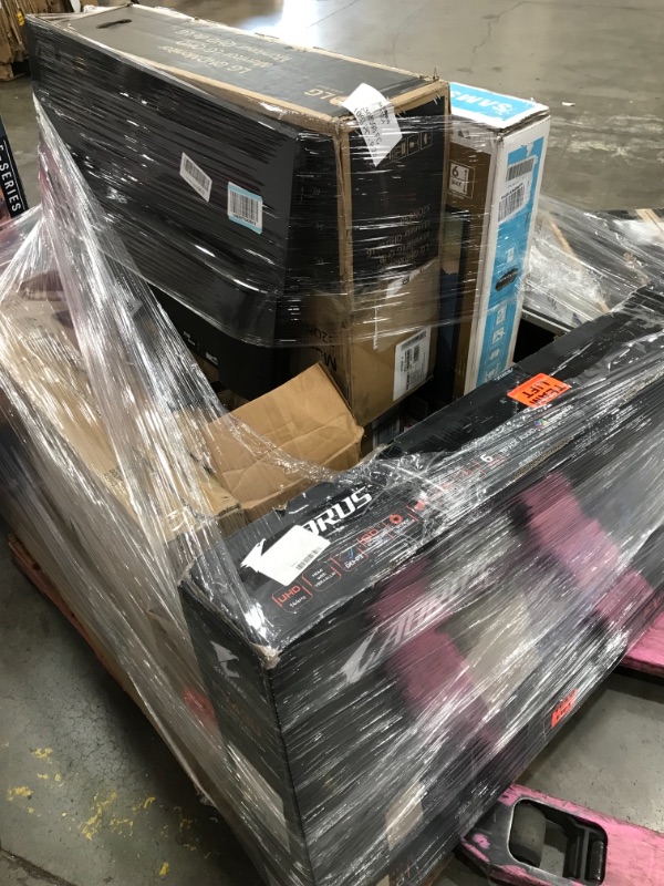 Photo 2 of Pallet of assorted broken monitors and TVs