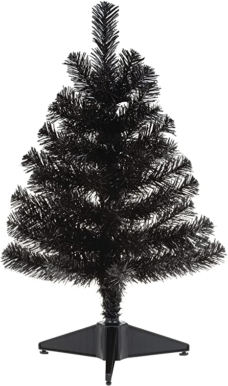 Photo 1 of (NEEDS BATTERIES) 
miniature christmas tree, black