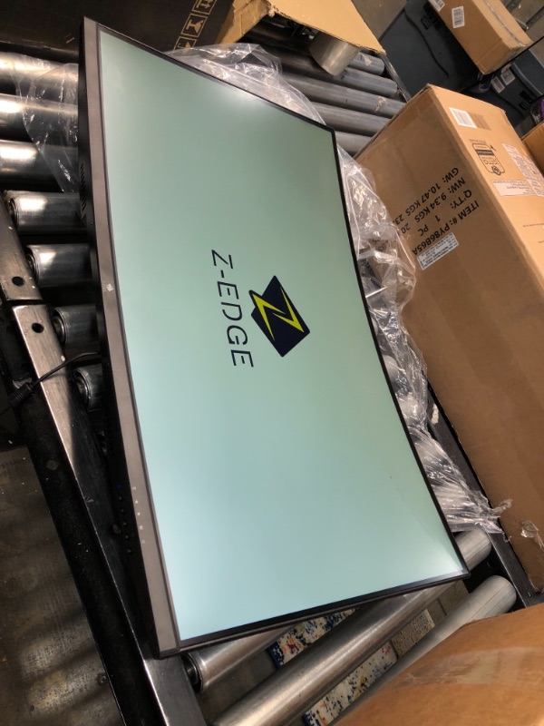 Photo 2 of (DAMAGED SCREEN/PIXELS) 
Z-Edge UG32P 32-inch Curved Gaming Monitor 16:9 1920x1080 240Hz 1ms Frameless LED Gaming Monitor, AMD Freesync Premium Display Port HDMI Build-in Speakers
