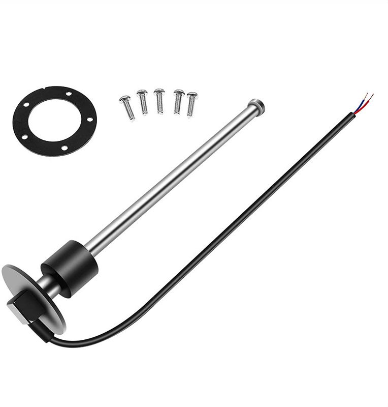 Photo 1 of 240-33ohm 18" Marine Fuel Sending Unit Stainless Steel Fuel Gas Sender Boat Fuel Level Gauge Sensor (18 inch-450mm) 5 Hole fit Fuel &Water Lever Gauge
