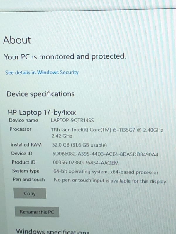 Photo 1 of HP - 17.3" Laptop - Intel Core I5 - 32GB Memory -1tb SSD - Natural Silver
