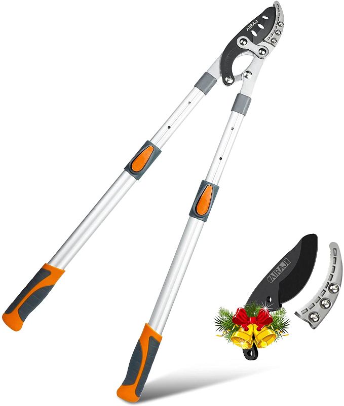 Photo 1 of AIRAJ Extendable Anvil Loppers,27.5"–41" Heavy Duty Garden Pruners Lopper with SK5 Sharp Replaceable Blade,Tree Pruner Shears for Cutting 2 in Thick Branches Capacity
