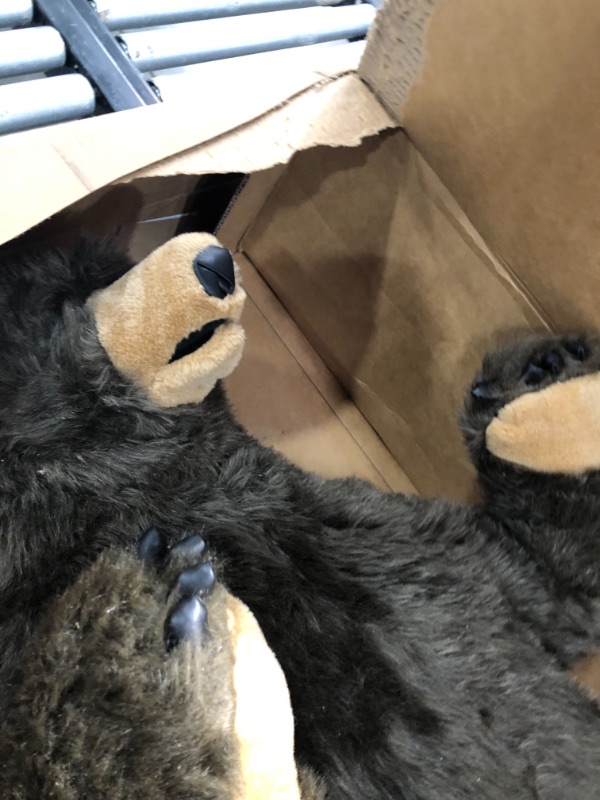 Photo 1 of Melissa & Doug Giant Lifelike Plush Grizzly Bear Standing Stuffed Animal (Almost 4 Feet Tall) , Brown
