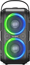 Photo 1 of Bluetooth Speaker, W-KING 80W Super Punchy Bass, Huge 105dB Sound Portable Wireless Speakers, Mixed Color LED Lights, 12000mAH Battery, Bluetooth 5.0, USB Playback, Loud for Party, Non-Waterproof
