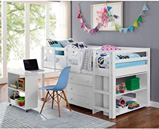 Photo 1 of Naomi Home Low Study Loft Bed White/Twin
box 2 only
